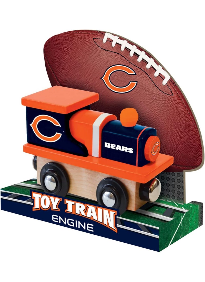 MasterPieces MasterPieces Wood Train Engine  NFL Chicago Bears  Officially Licensed Toddler  Kids Toy Black  - Image 5