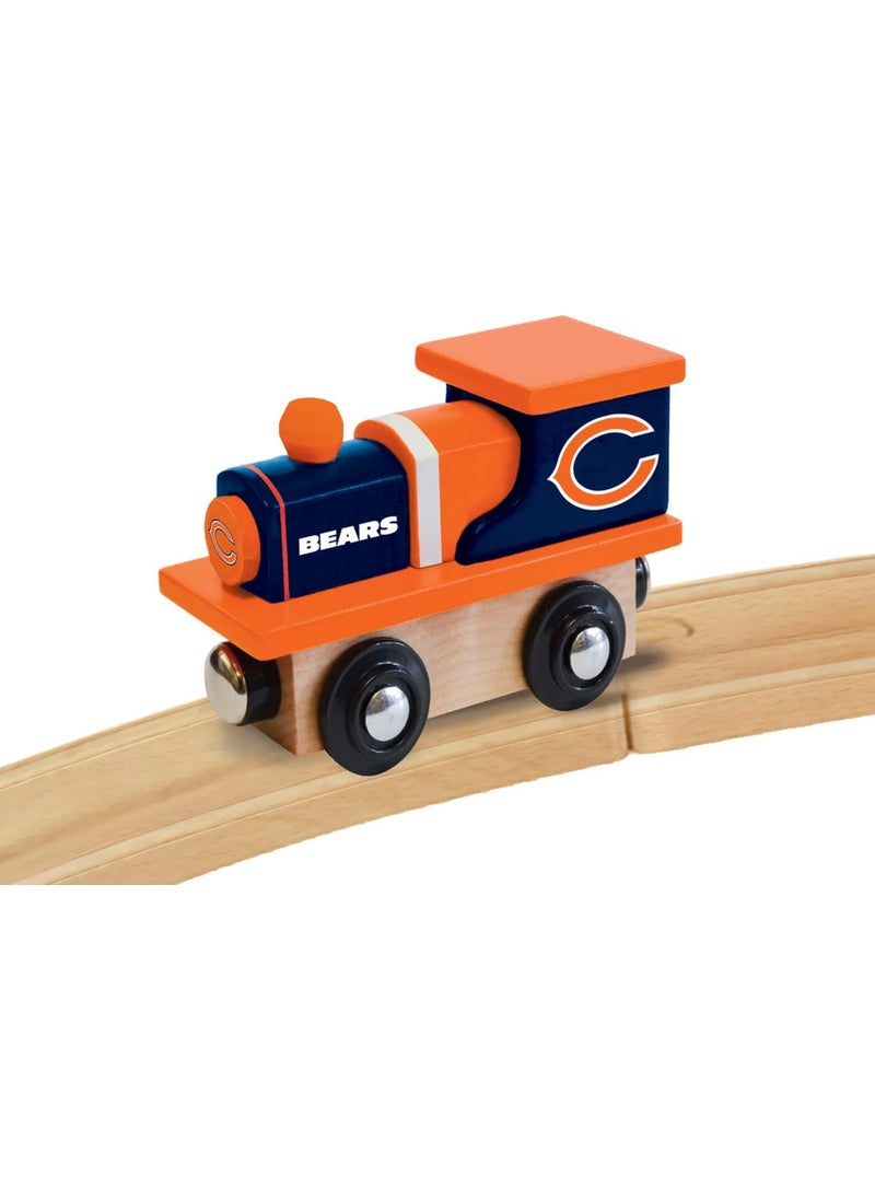 MasterPieces MasterPieces Wood Train Engine  NFL Chicago Bears  Officially Licensed Toddler  Kids Toy Black  - Image 4