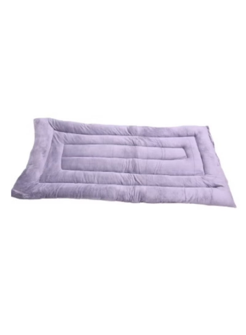 Premium soft velvet floor cushion, versatile for sleeping and entertaining, size 190X90X10 Cm - Image 2