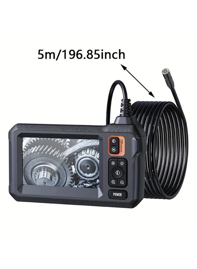 Industrial Endoscope Borescope Inspection Camera 8mm 4 3 Inch LCD Screen Black 196 9 Inch - Image 1