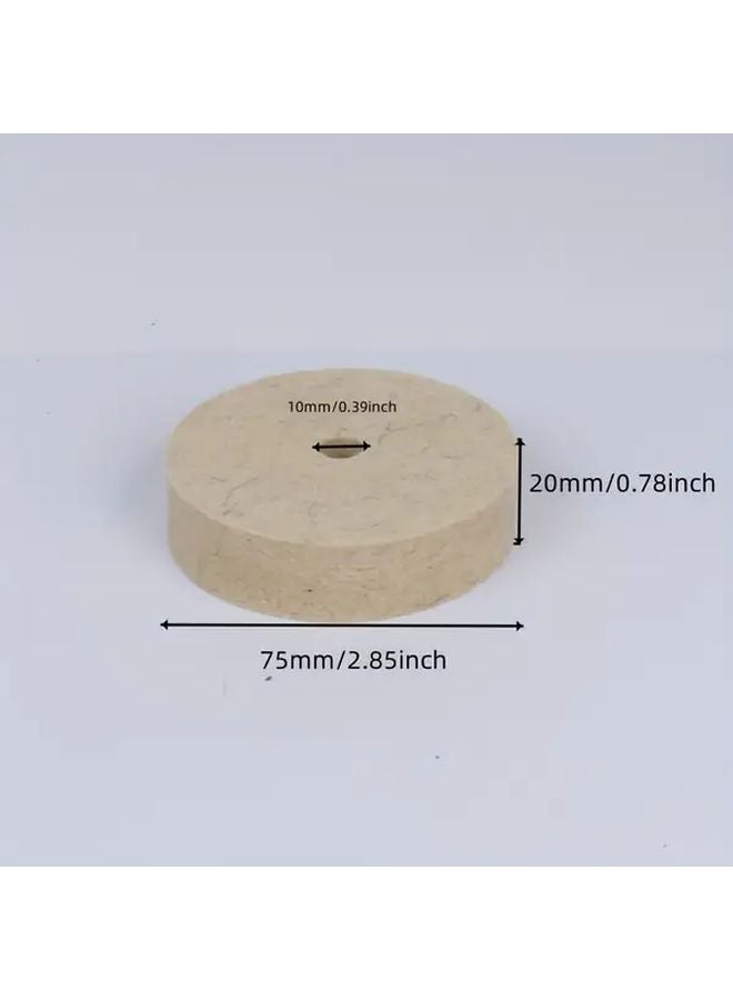 3 Inch Wool Polishing Wheel 75Mm Thick 20Mm Grinding Wheel 3 Pieces For Grinders Mirror Finish - Image 4