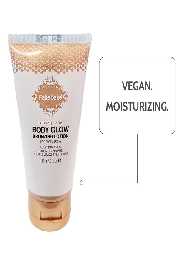 Fake Bake Bronzy Babe Body Glow Face & Body Tinted Moisturizer Lotion, Highlighter, Makeup & Moisturizing Skincare Healthy Color Boost from Plants & Vitamins - For All Skin Tones, Women & Men - 2oz - Image 3