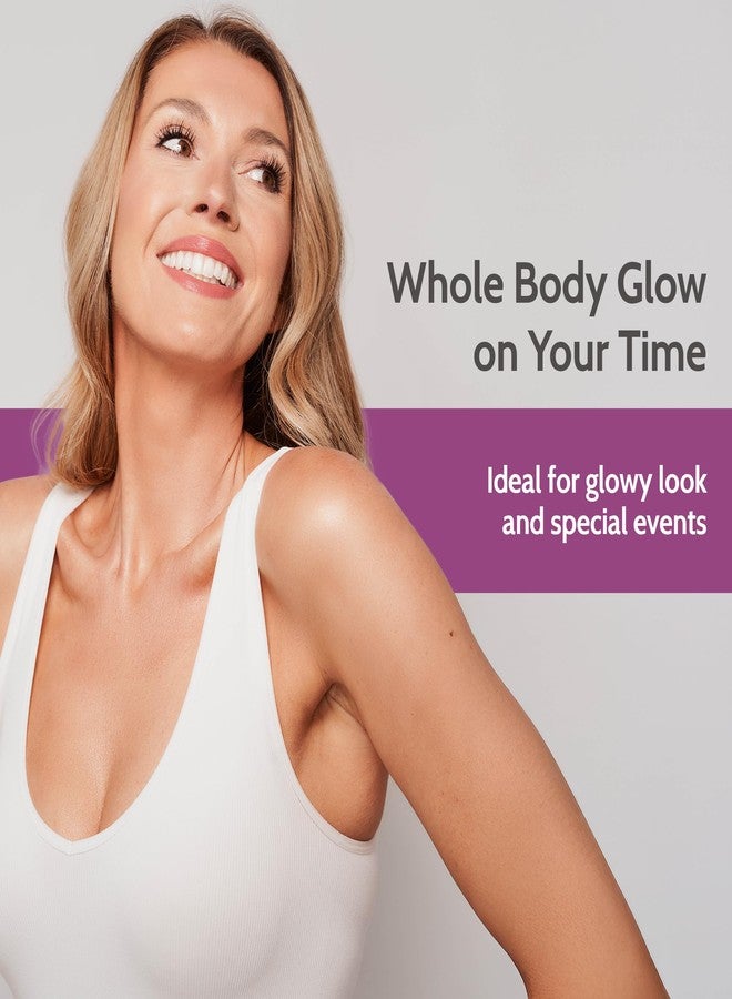 Fake Bake Bronzy Babe Body Glow Face & Body Tinted Moisturizer Lotion, Highlighter, Makeup & Moisturizing Skincare Healthy Color Boost from Plants & Vitamins - For All Skin Tones, Women & Men - 2oz - Image 5