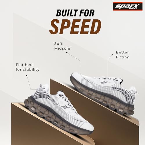 SPARX Sports SM-9079 Grey White for Men - Image 5
