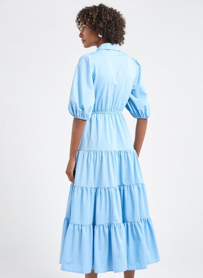 Splash FAV Tiered Cotton Midi Dress - Image 3