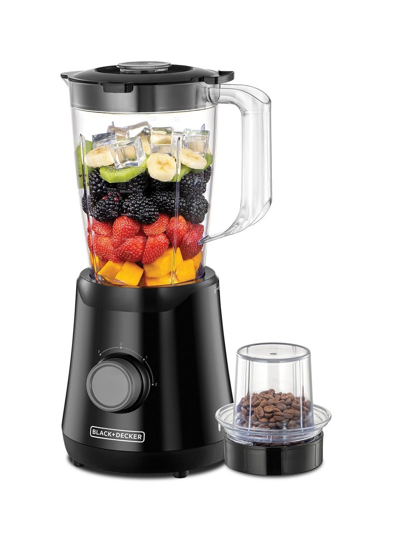 BLACK+DECKER 1.5L Blender with Grinding Mill - 500 W BX530-B5 Black - Image 1