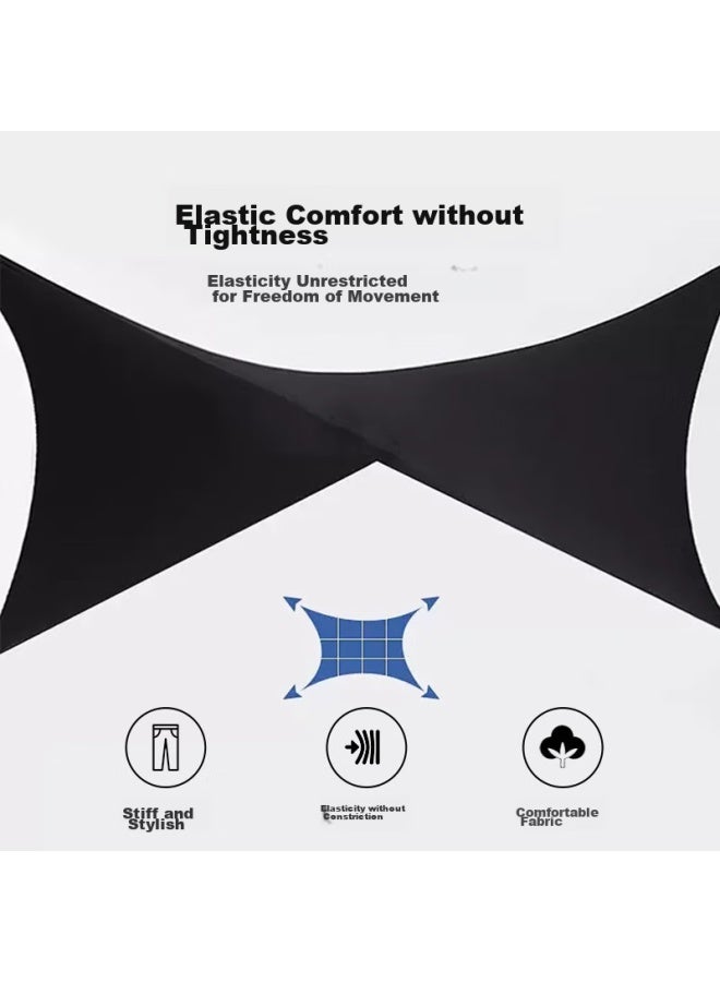 Tries Casual Pants For Men, Business Style, Autumn And Winter Thick Version, New Product, Elastic Comfortable Draping, Wrinkle-resistant, Composite Oriental Minimalist Luxury Style - Image 3