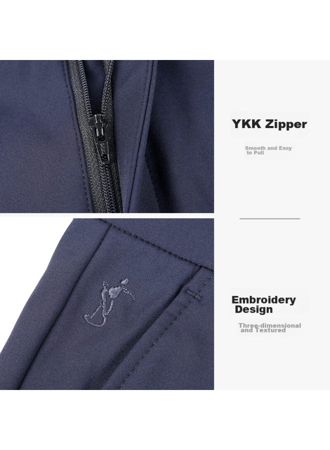 Tries Casual Pants For Men, Business Style, Autumn And Winter Thick Version, New Product, Elastic Comfortable Draping, Wrinkle-resistant, Composite Oriental Minimalist Luxury Style - Image 2