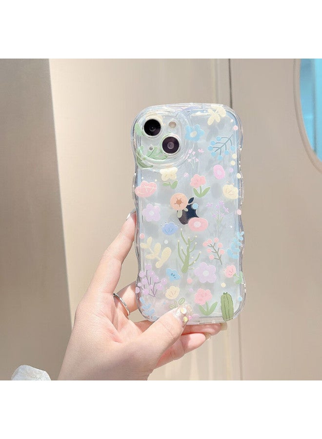 Sehan World Han Suitable For Apple Iphone 14 Promax Phone Protective Case With Airbag Shell With Chain Wrist Strap Hanging Rope Small Floral Transparent Four-corner Anti-fall Small Fresh Girl Style - Image 3