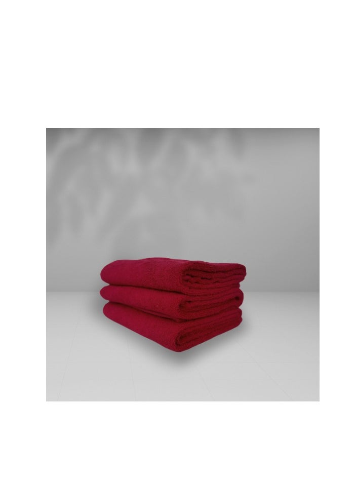 HAMMAM Towel 100% Cotton From Hammam Home 50*100 Color maroon 