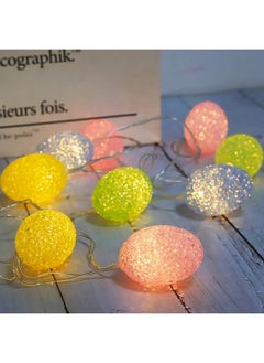 erorex Easter Decorations Easter Egg String Lights Pastel 10 Led String Lights With Battery Operated Fairy Lights For Home Banister Tree Fireplace Spring Decor  - Image 2