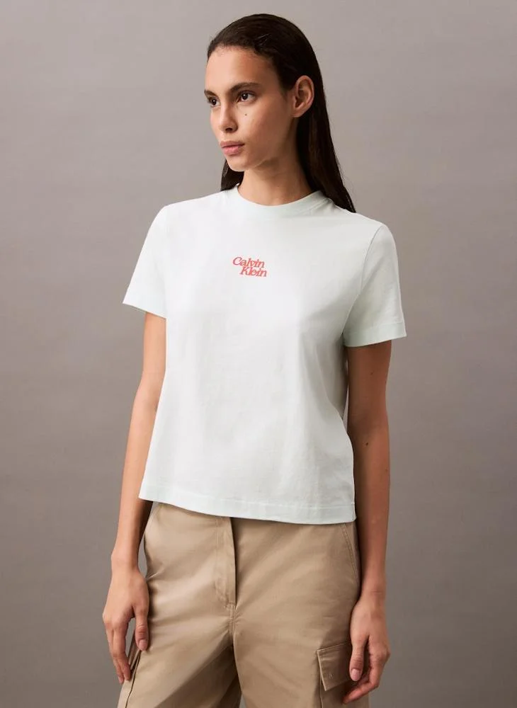 كالفن كلاين جينز Logo Crew Neck T-Shirt