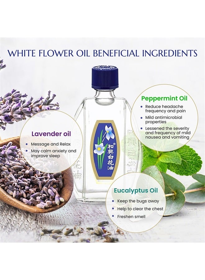 WHITE FLOWER External Analgesic Balm Oil 20ml/ 0.676fl Oz., Authentic US import (1 bottle) - Image 4