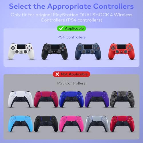Tiiletzote Protective Travel Case Compatible with PS4 Wireless Controller, Hard Shell 1:1 Fit Carrying Case, Joystick Protection, Dust-Resistant, Anti-scratch, Shock-proof, Black - Image 5