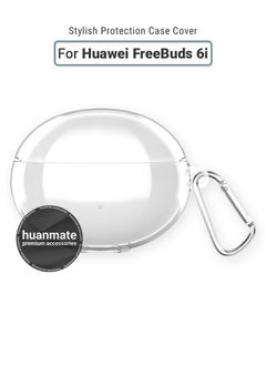 huanmate Huawei FreeBuds 6i Silicone Case Cover - Clear - Made with Soft Silicone, Lightweight & Durable - Stylish Design, Accurate Cut-outs, Easy Installation & Removal  - Image 1