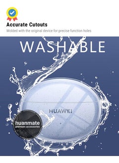 huanmate Huawei FreeBuds 6i Silicone Case Cover - Clear - Made with Soft Silicone, Lightweight & Durable - Stylish Design, Accurate Cut-outs, Easy Installation & Removal  - Image 5