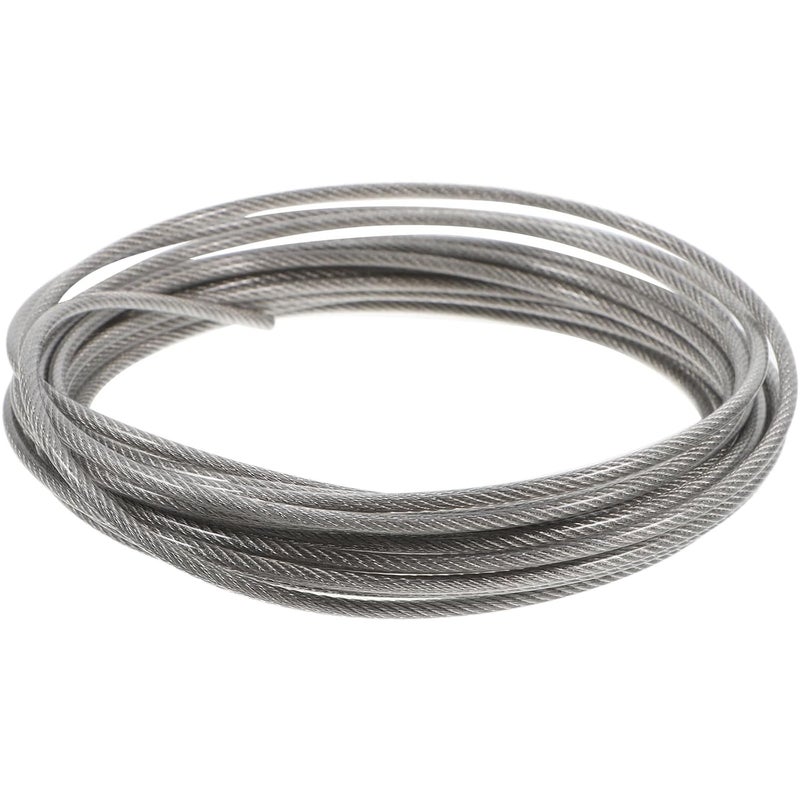 3mm PVC Coated Stainless Steel Wire Rope Kit 6m Turnbuckle for Outdoor Garden Fence, Curtain Cable, and Clothesline Use - Image 1