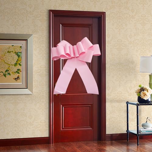 HQJAXJ Big Pink Car Bow 30inch Large Giant Bow for Present,Gift Wrapping Bow for Large Gift Decoration for Christmas,New House,Car,Party,Festival. (Pink) - Image 4