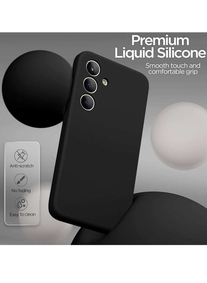 BORTONY Samsung S25 Plus Case Liquid Silicone Case with Galaxy S25 Plus Screen Protector Slim Fit Camera Protection Shockproof Phone Case Cover for Galaxy S25 Plus 6.7 inch - Image 4