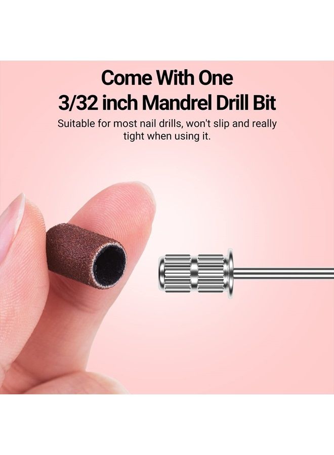 MelodySusie 100 Pcs Professional Sanding Bands Nail Manicure 180 Grit File Sand Piece Set For Nail Drill Bits - Image 5