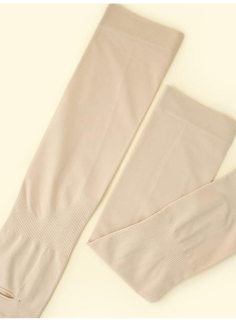 إيه جي دي 3 أزواج من أكمام الذراع المريحة مع فتحة للإبهام، حماية من الشمس، للرياضة والتدريب وركوب الدراجات - Image 3