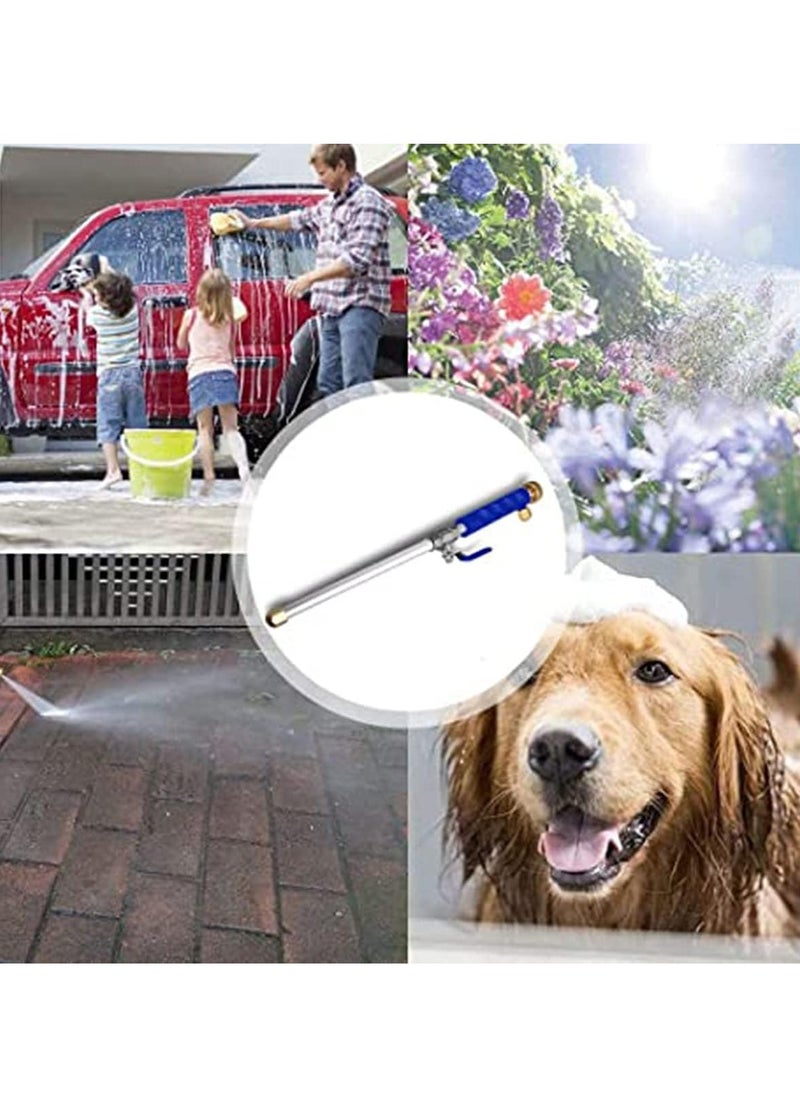 SYOSI - High Pressure Washer Wand Power Washer Portable Wand Power Water Spray Tool Heavy Duty Metal Sprayer Universal 2 Hose Nozzle Foam Tube Car Washing for Garden - Image 1