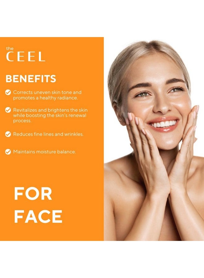 the CEEL Vitamin C Face Serum Brightening Moisturizing And Anti Aging Serum For Dark Spots Wrinkles Vitamin C Serum For Face With 20% Pure Vitamin C Ferulic Acid And Vitamin B5 1.Fl.Oz(30 Ml) - Image 2
