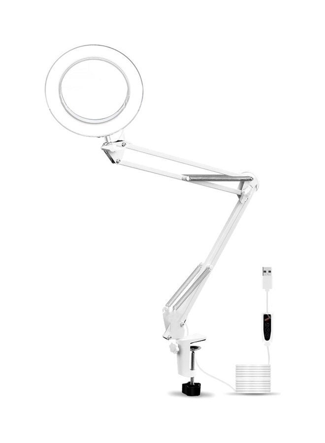 NIBEMINENT Glass Desk Magnifier White