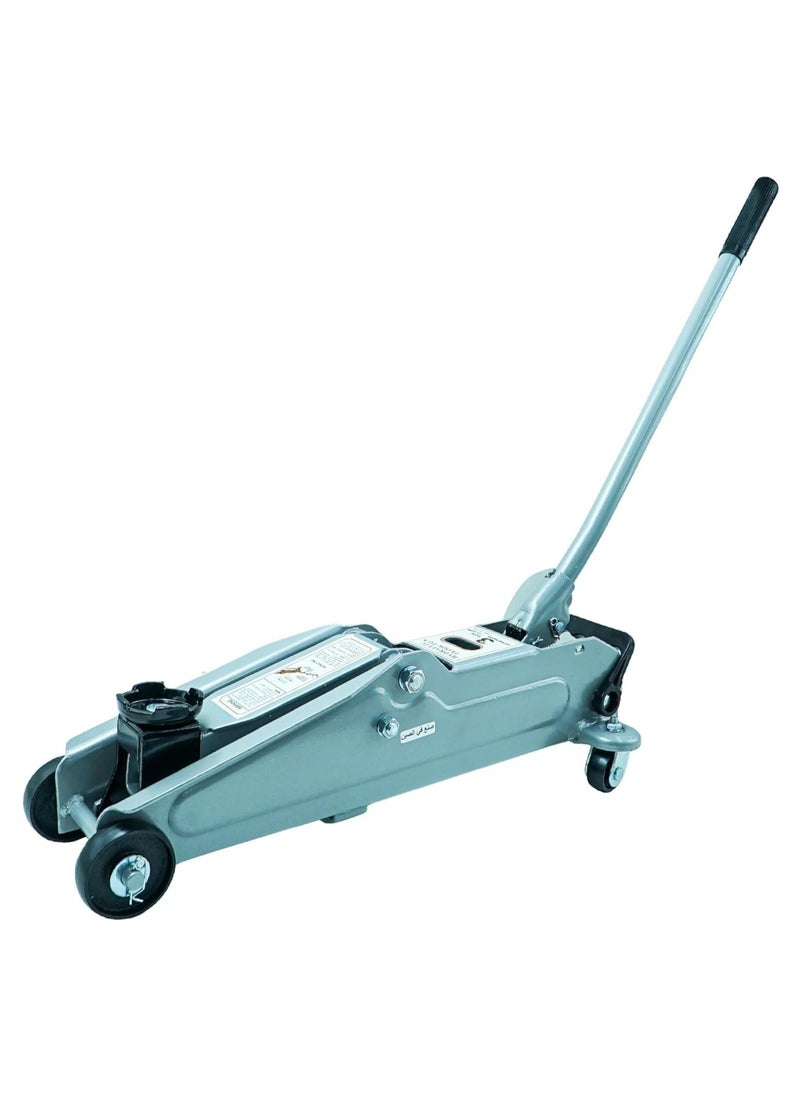Hydraulic floor car jack with a capacity of 3 tons, equipped with a bag for easy carrying and storage