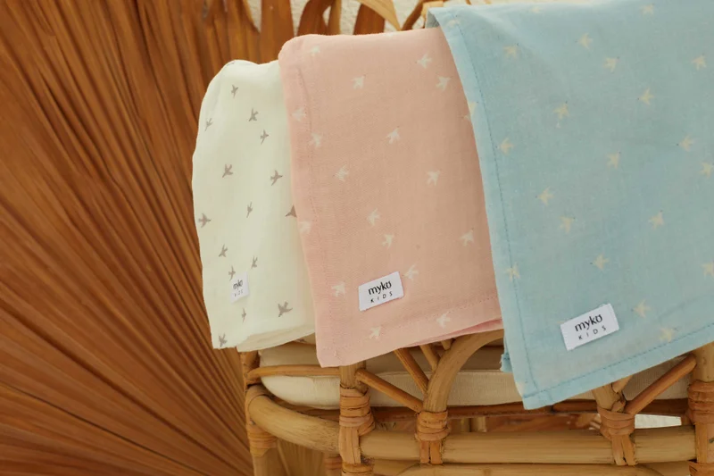 myko kids Organic Muslin Cotton Swaddle
