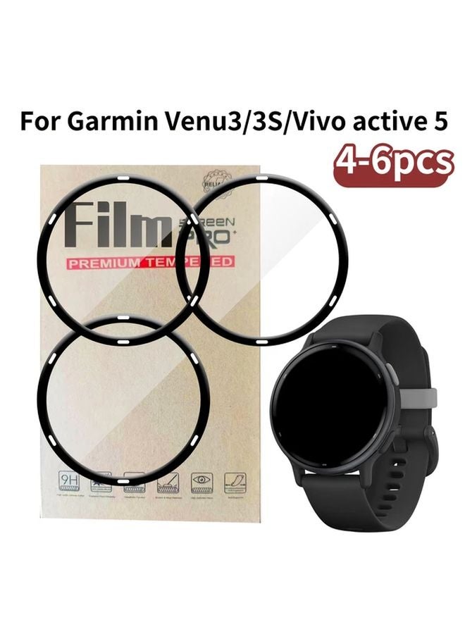 4pcs Vivoactive 5 Screen Protector HD Full Coverage Scratch Resistant Film - Image 1