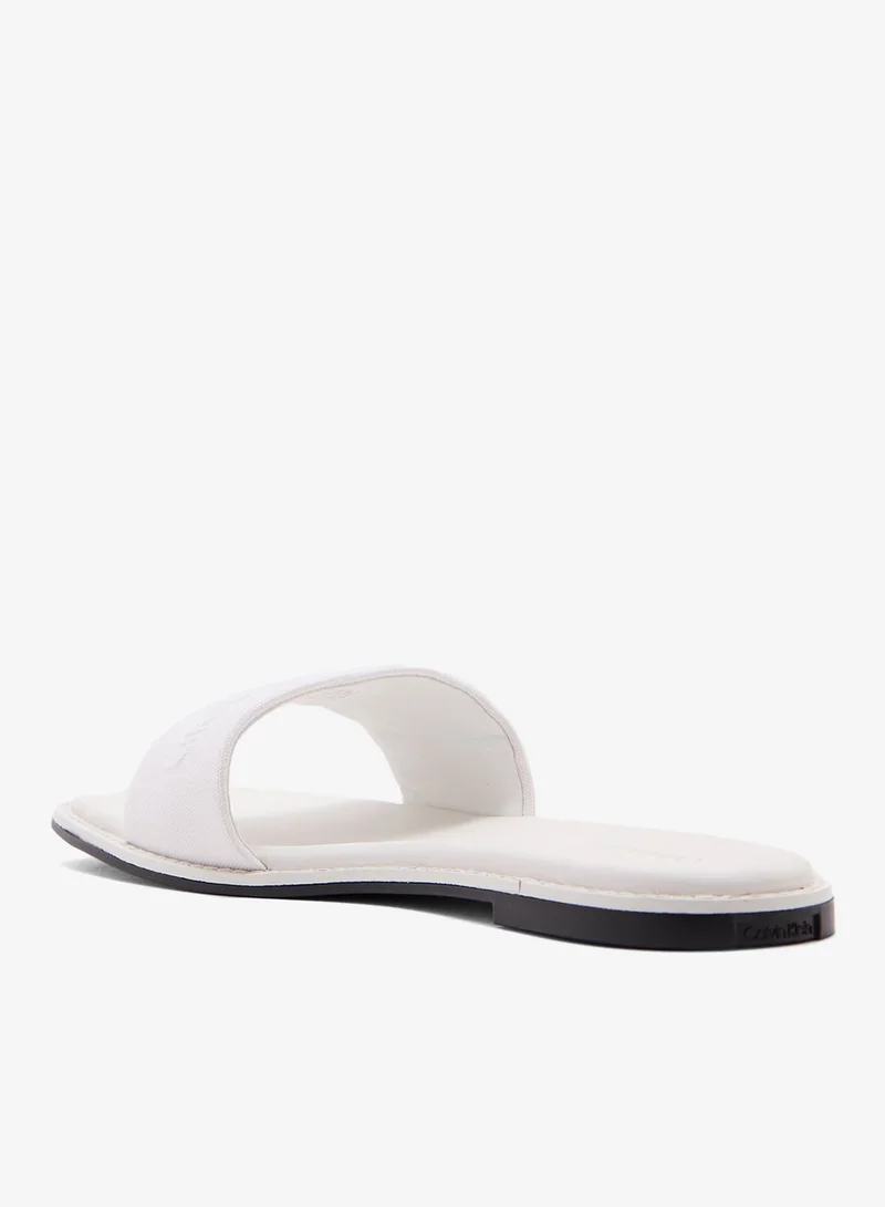 CALVIN KLEIN FLAT SLIDES