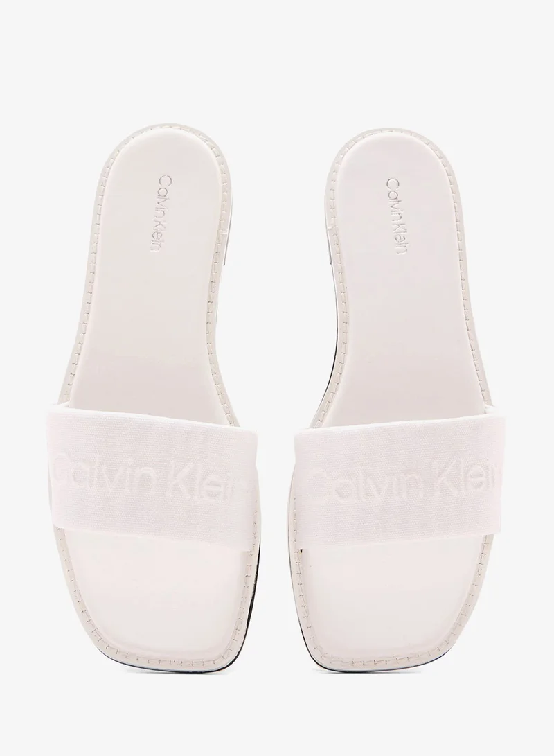CALVIN KLEIN FLAT SLIDES