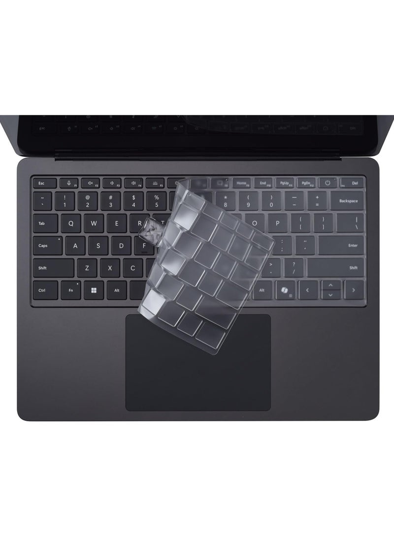 Premium Keyboard Cover for 2024 Microsoft Surface Laptop 7(7th Edition Copilot+ PC) 13.8 & 15 inch, Ultra Thin High Transparency TPU Keyboard Skin, US Layout - Image 1