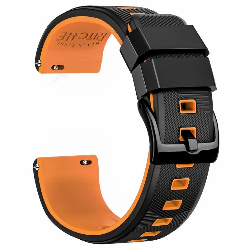 Ritche Christmas Gift Christmas Stocking Stuffers 22mm Silicone Watch Band Quick Release Rubber Watch Bands for Men Women White Elephant Gifts Stocking Stuffers for Men