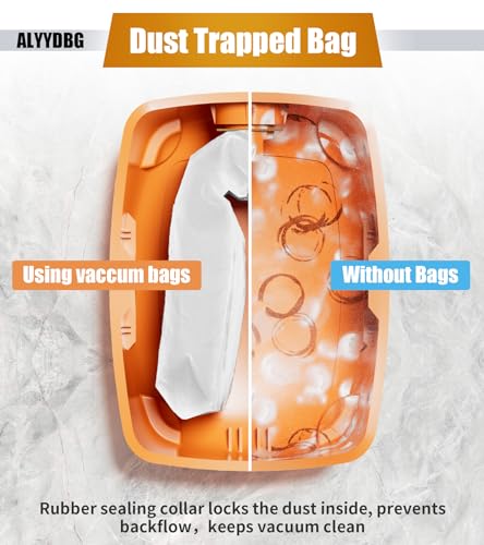 ALYYDBG For Ridgid Shop Vac bags 6-9 Gallon, ALYYDBG 5 Pack Size B VF3503 Sturdy Double Layer Vac Filter Bags - Image 4