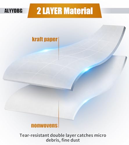 ALYYDBG For Ridgid Shop Vac bags 6-9 Gallon, ALYYDBG 5 Pack Size B VF3503 Sturdy Double Layer Vac Filter Bags - Image 3