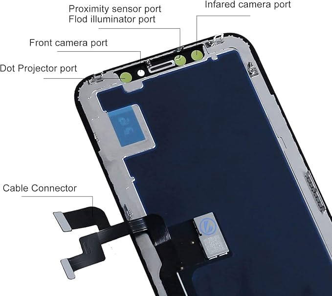 LL TRADER Screen Replacement for iPhone X 5.8‘’ LCD Display Touch Screen Digitiser with Repair Tool Kits Black Framework 2025new for USA - Image 4