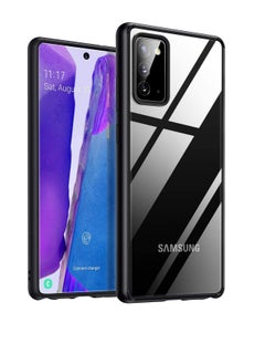 Generic Samsung Galaxy Note 20 Ultra, Slim Black Silicone Soft TPU Bumper and Transparent Hard PC Case [Anti-Scratch] [Anti-Shock] Lightweight Cover for Note 20 Ultra 5G (6.9 Inches)- Clear  - Image 2