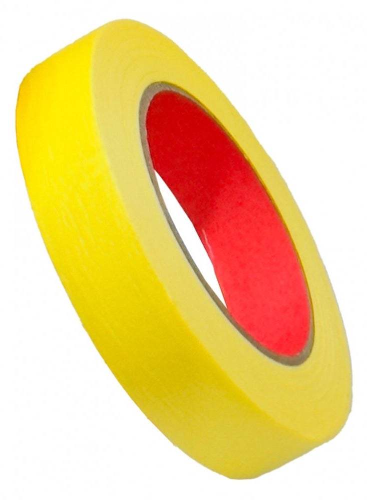 DATO 25mm x 50m Yellow Automotive Masking Tape for Painting, Auto Body Masking Tape for Car Detailing, Pack of 9pcs - Image 1