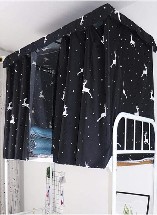IPENNY - Dustproof Bed Canopy Single Sleeper Bunk Bed Curtains Dormitory Blackout Cloth Mosquito Nets Bed Tent Curtain for Junior Loft Bed College Students Dorm Sleep Privacy Bed Spread Blackout Curtains - Image 1