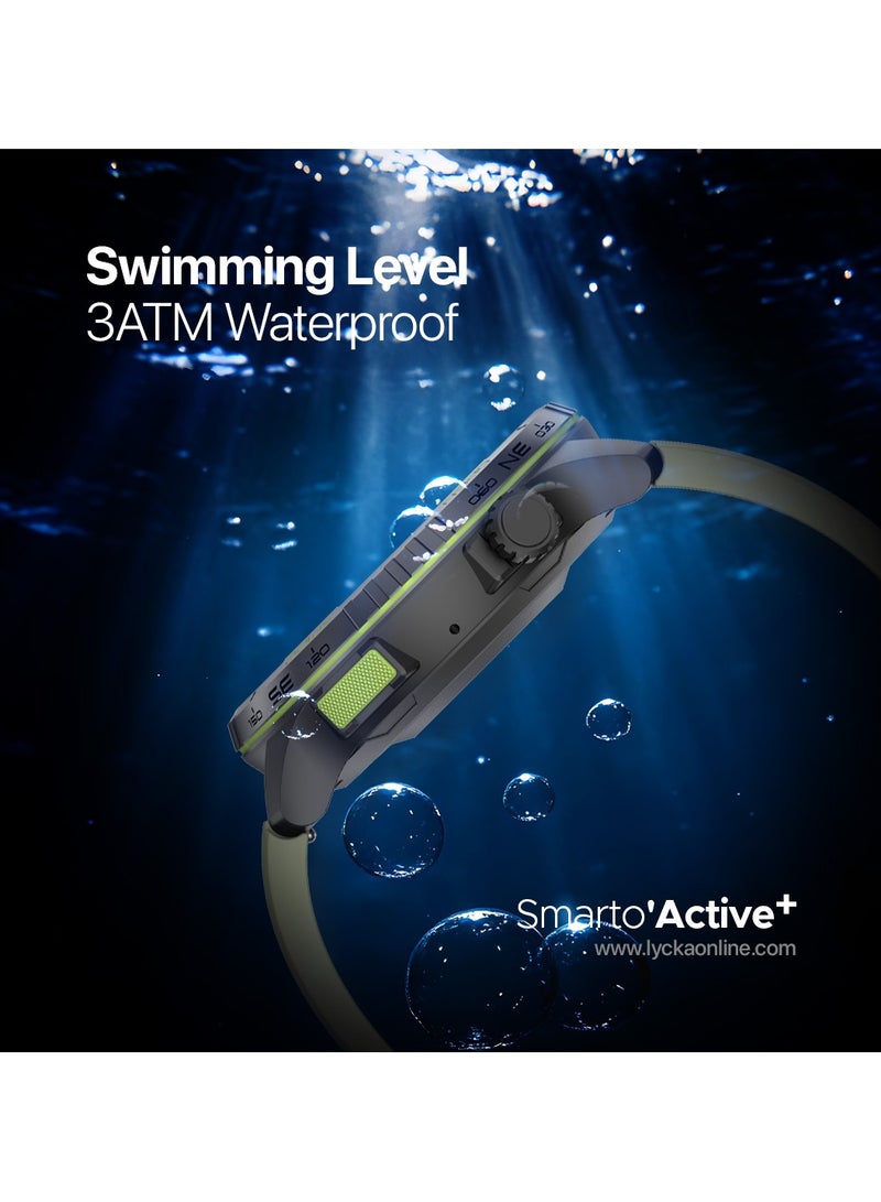 Lycka Smarto Active Plus AMOLED High Definition LCD Display (Full Touch) IOS 9.0+, Android 5.0+ Waterproof 3ATM Stand by time 10-15 Days - Image 2