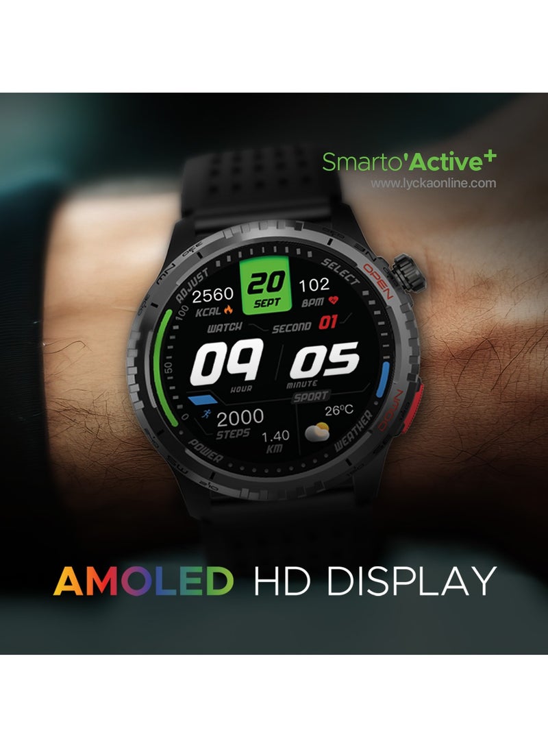 Lycka Smarto Active Plus AMOLED High Definition LCD Display (Full Touch) IOS 9.0+, Android 5.0+ Waterproof 3ATM Stand by time 10-15 Days - Image 3