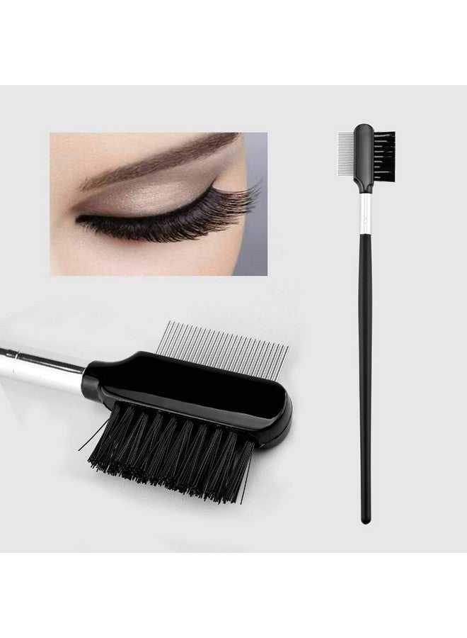 Luzen 2Pcs Eyebrow Brush With Metal Teeth Eyelash Comb Separator Brow & Lash Shaper Makeup Grooming Tool For Eyelashes Extension And Eyebrow Shaper Supplies - Image 5