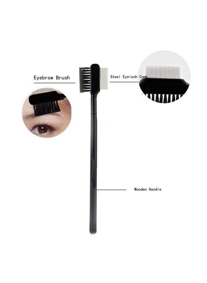 Luzen 2Pcs Eyebrow Brush With Metal Teeth Eyelash Comb Separator Brow & Lash Shaper Makeup Grooming Tool For Eyelashes Extension And Eyebrow Shaper Supplies - Image 2