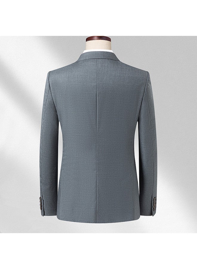 Fapai Top + Pants] 100% Wool Suit Set Men's Suit Business Casual Suit 2-piece Suit Men - Image 3