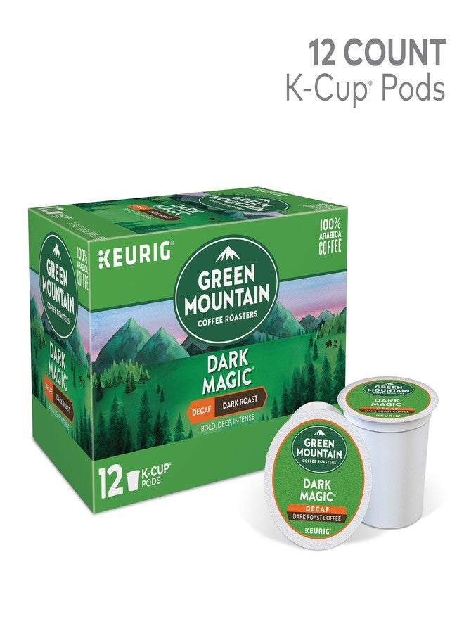 Green Mountain Coffee Roasters قهوة جرين ماونتن دارك ماجيك منزوعة الكافيين، كبسولات كيوريج كي-كابس، 12 كبسولة - Image 2