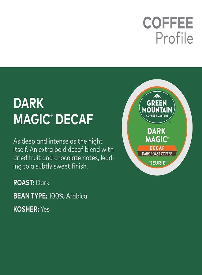 Green Mountain Coffee Roasters قهوة جرين ماونتن دارك ماجيك منزوعة الكافيين، كبسولات كيوريج كي-كابس، 12 كبسولة - Image 4