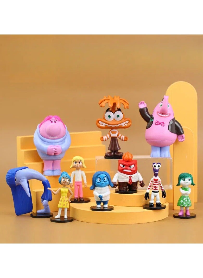 عام 10 قطع ثقة الداخلية 2 فريق عمل العميل الذهني: دمى نموذج كرتون يدوية الصنع، هدايا اختيارية عصرية للأطفال، هدايا مجموعات ألعاب شخصيات PVC، ألعاب مبتكرة للرسوم المتحركة، هدايا أعياد الميلاد - Image 1