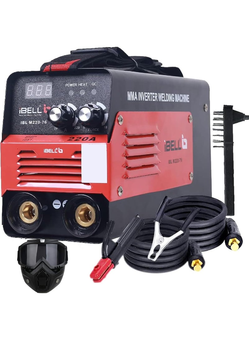 iBELL Inverter ARC Welding Machine 220A | Built-in Hot Start, Anti-Stick & Adjustable Arc Force | Heavy Duty IGBT Welder | 220V ±15% | Supports 1-5mm Electrodes - Image 1